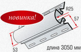 Угловая радиусная планка